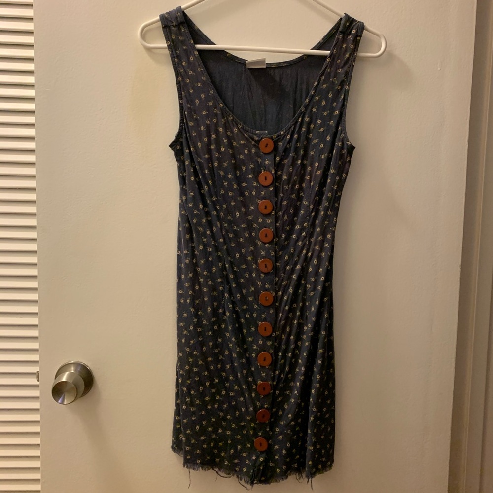 90s Vintage Faded Floral Dress